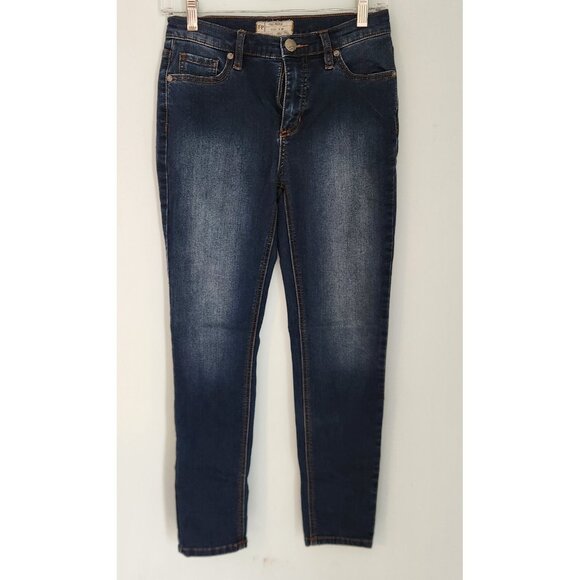 Womens Free People Jeans Blue Denim Stretch Slim Fit Size 26x26 EUC - Picture 2 of 11